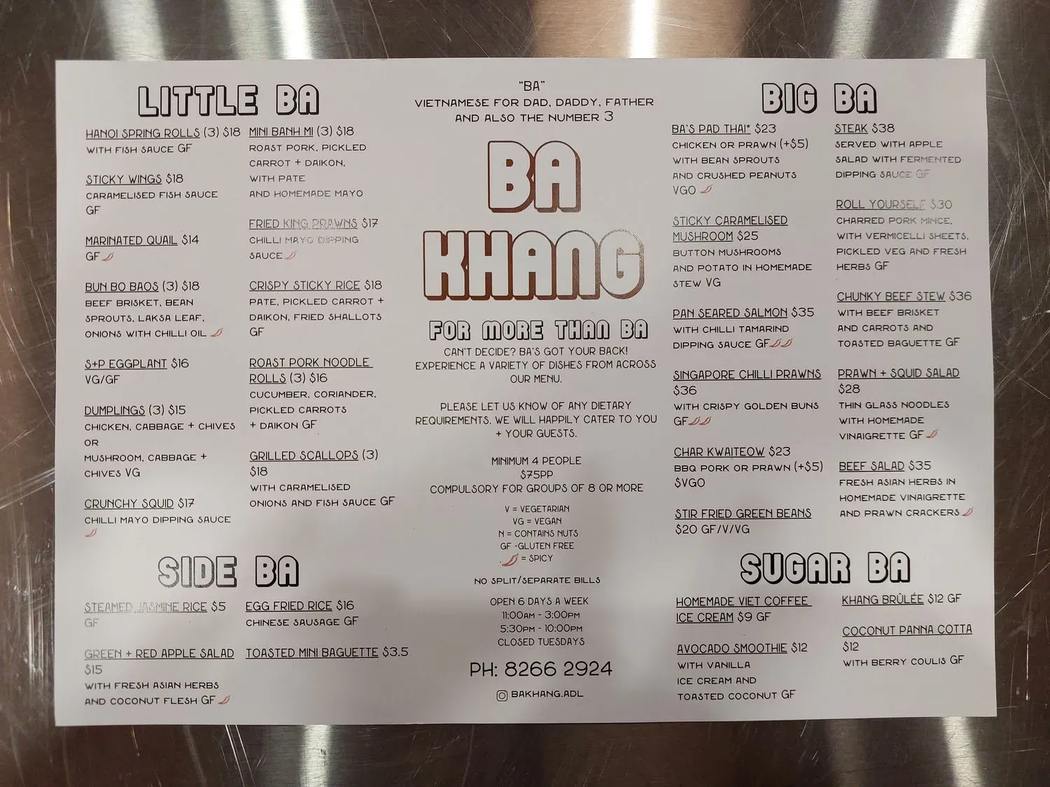 Menu 1