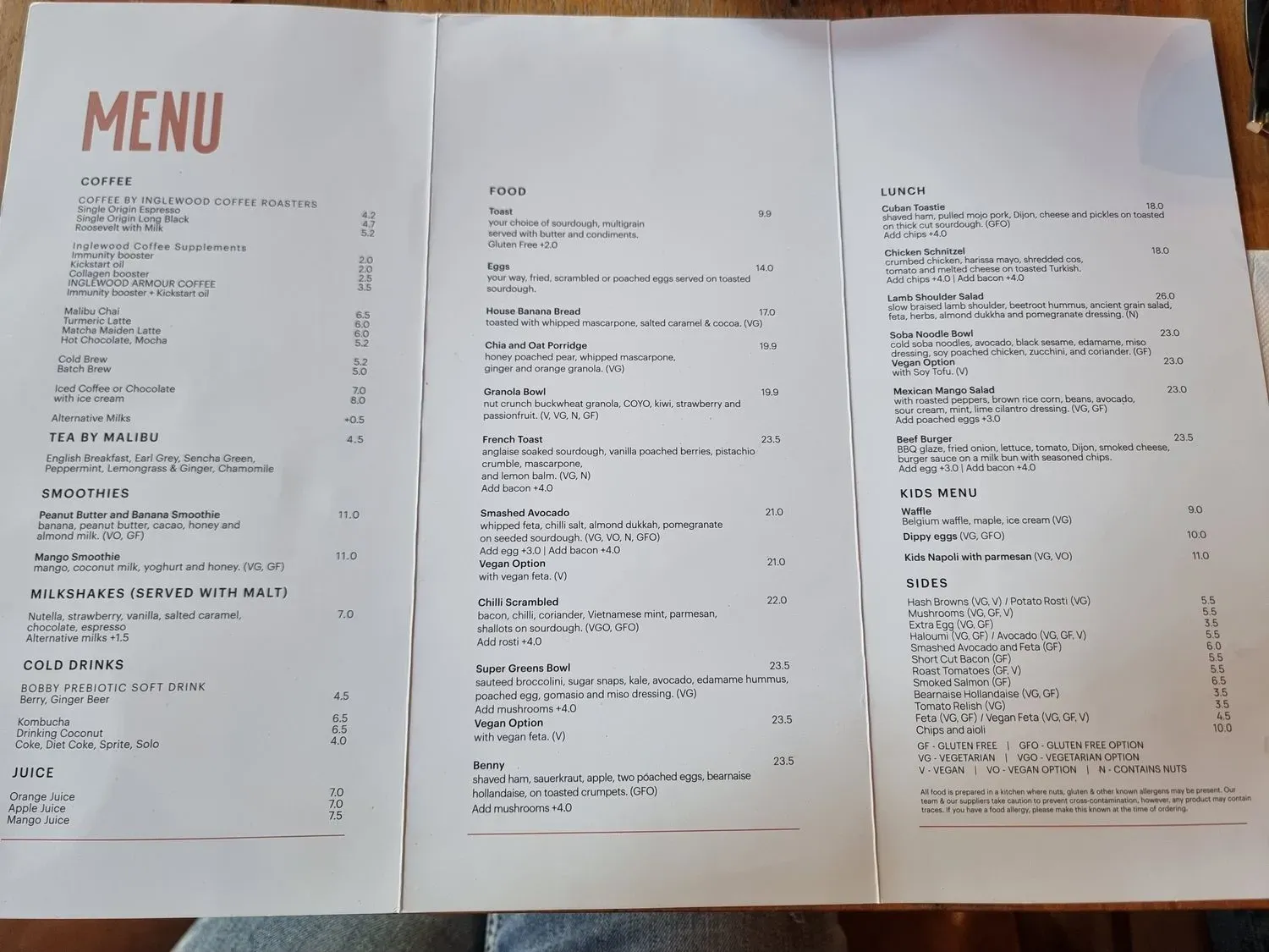 Menu 1