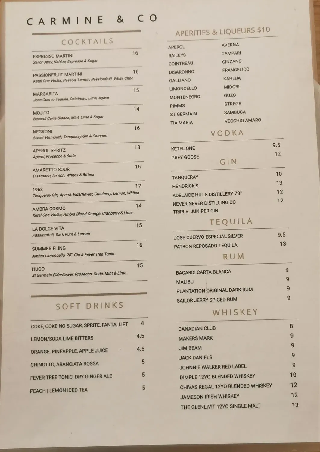 Menu 1