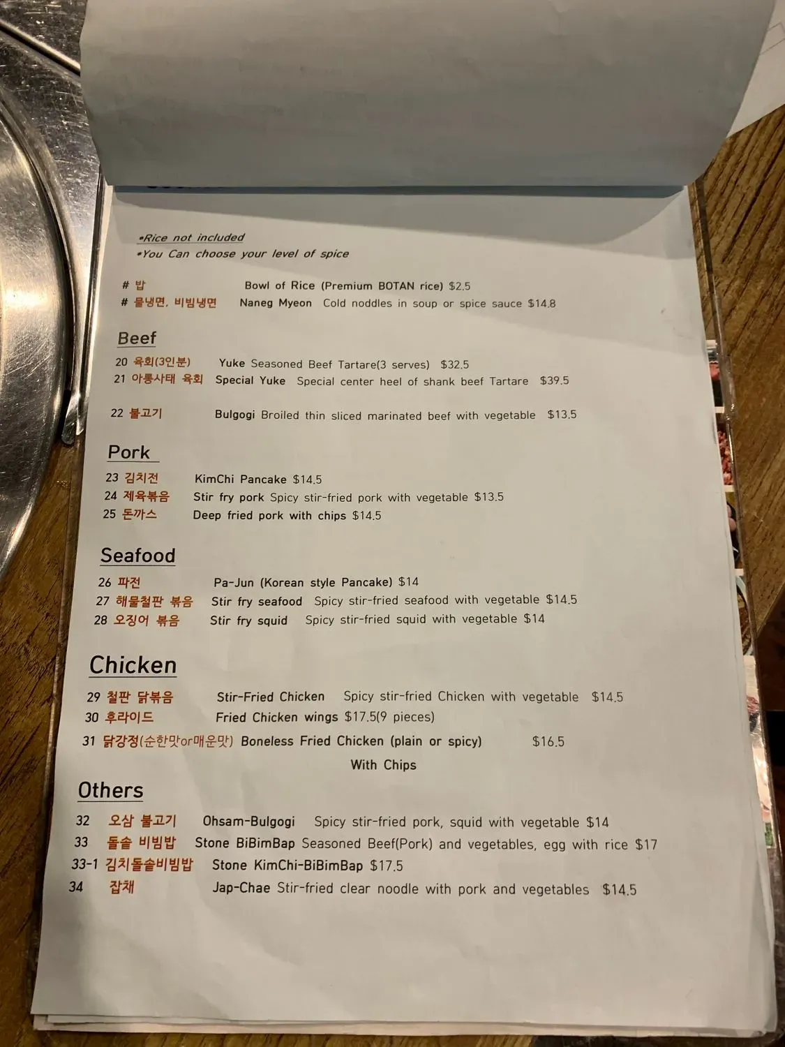 Menu 1