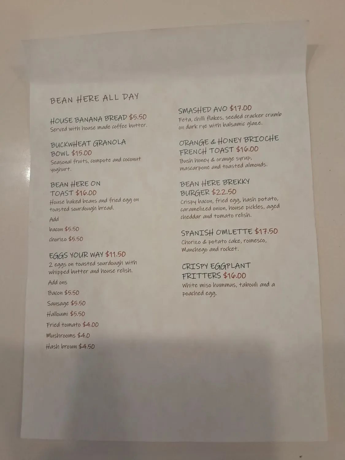 Menu 2