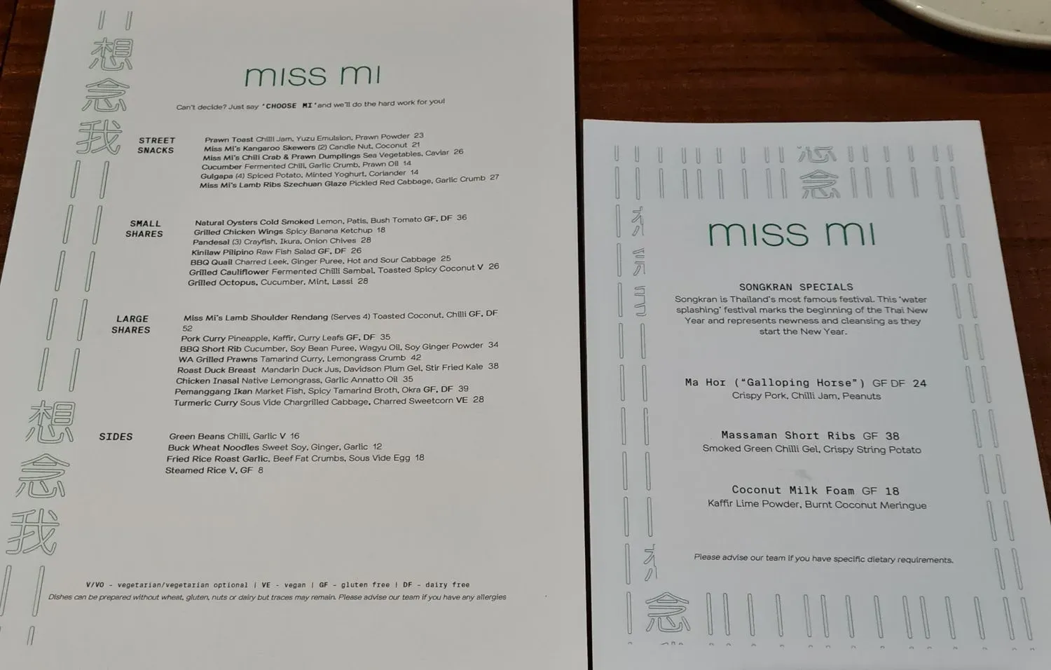 Menu 2