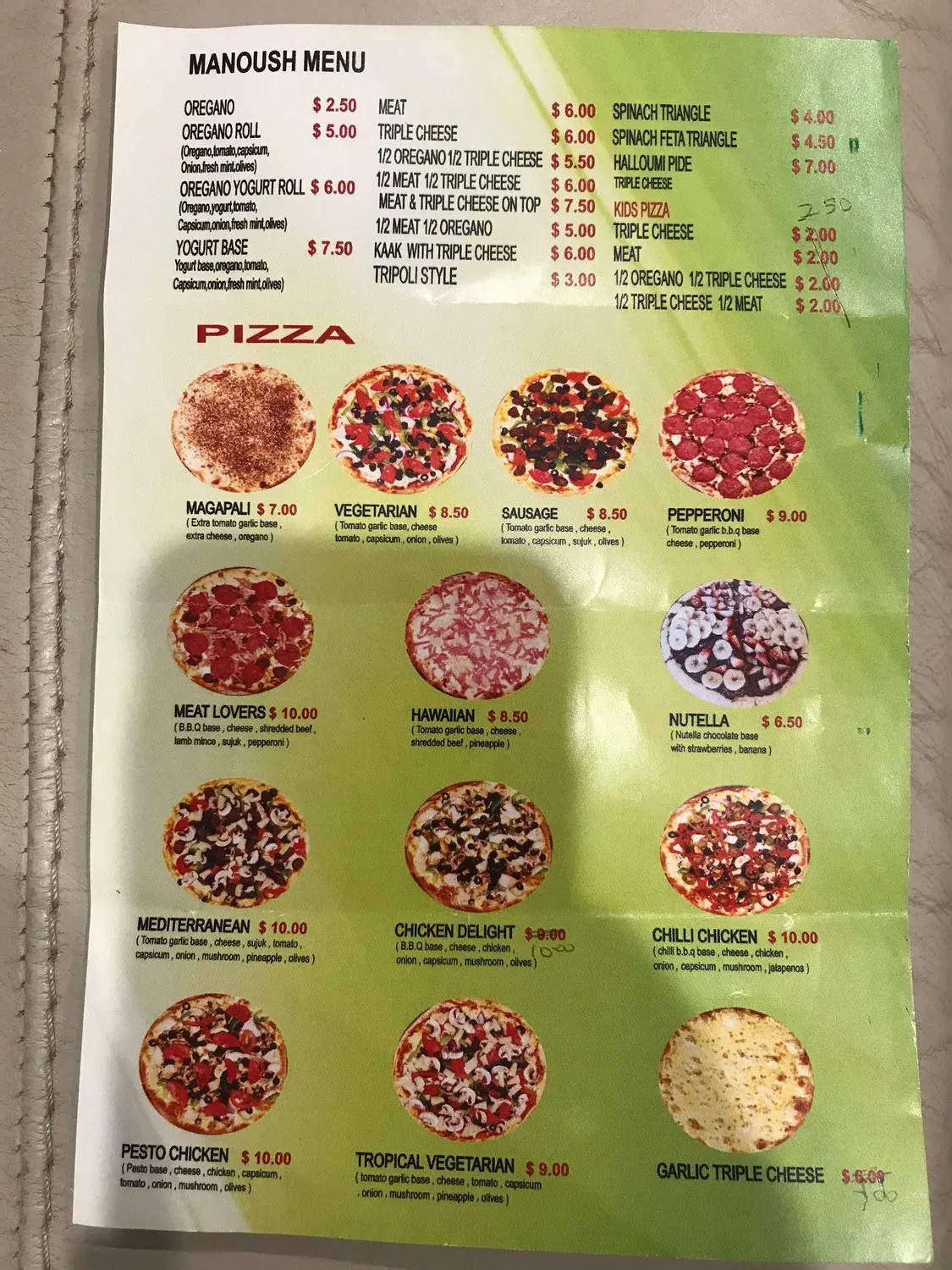 Menu 1