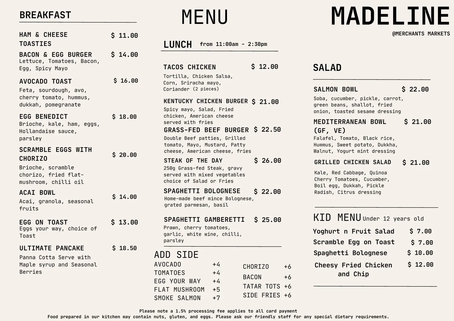 Menu 2