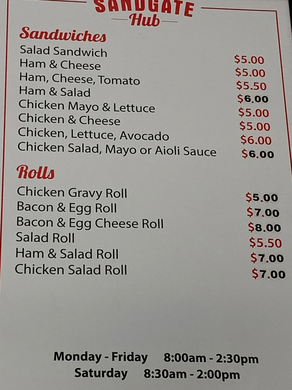 Menu 2