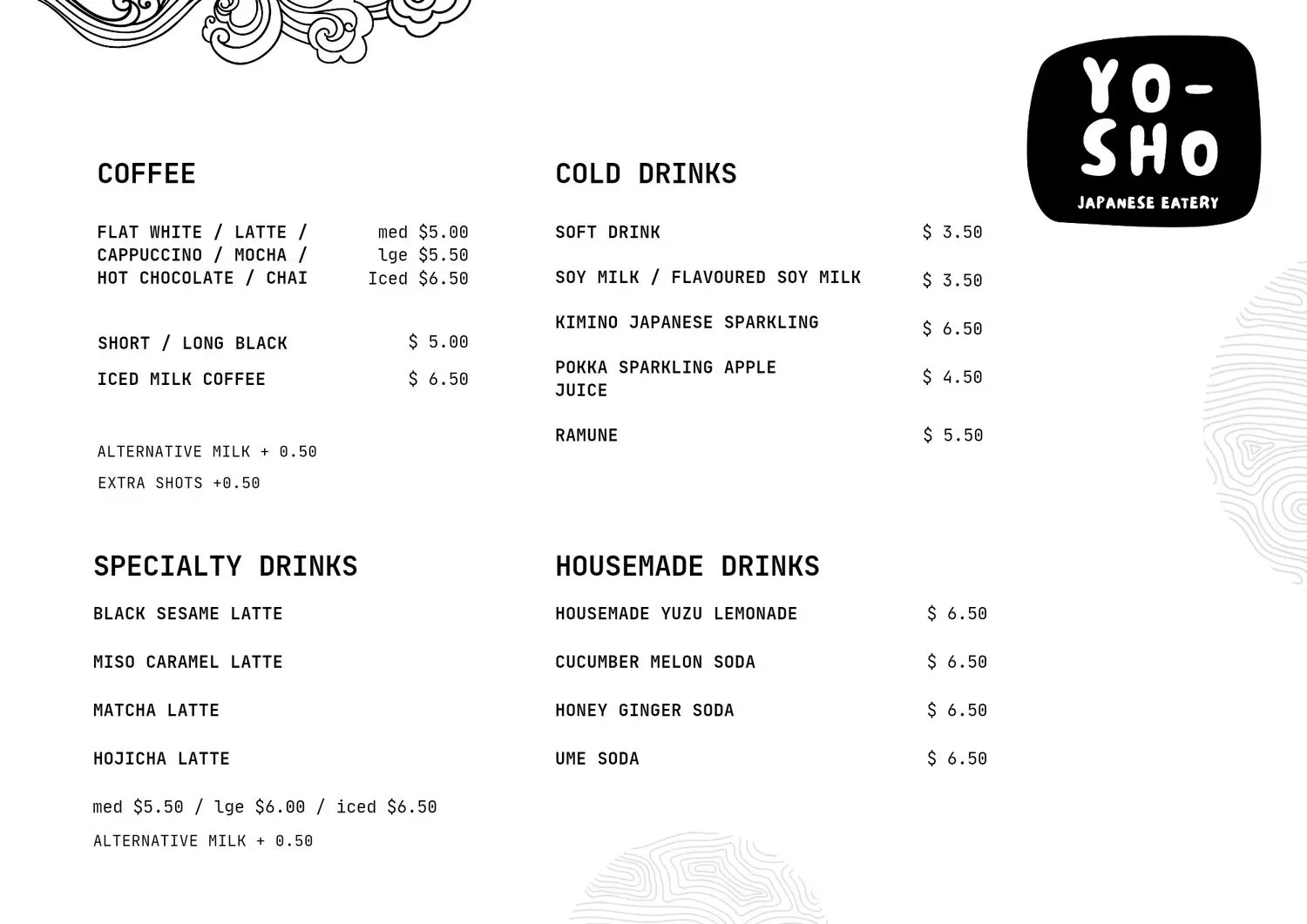 Menu 2