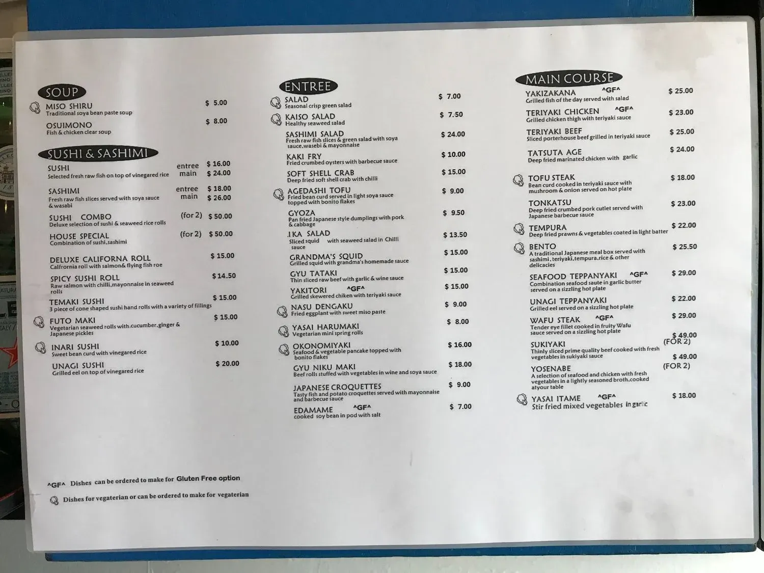 Menu 1