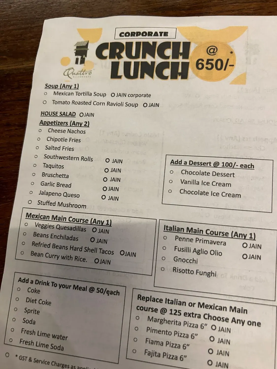 Menu 2