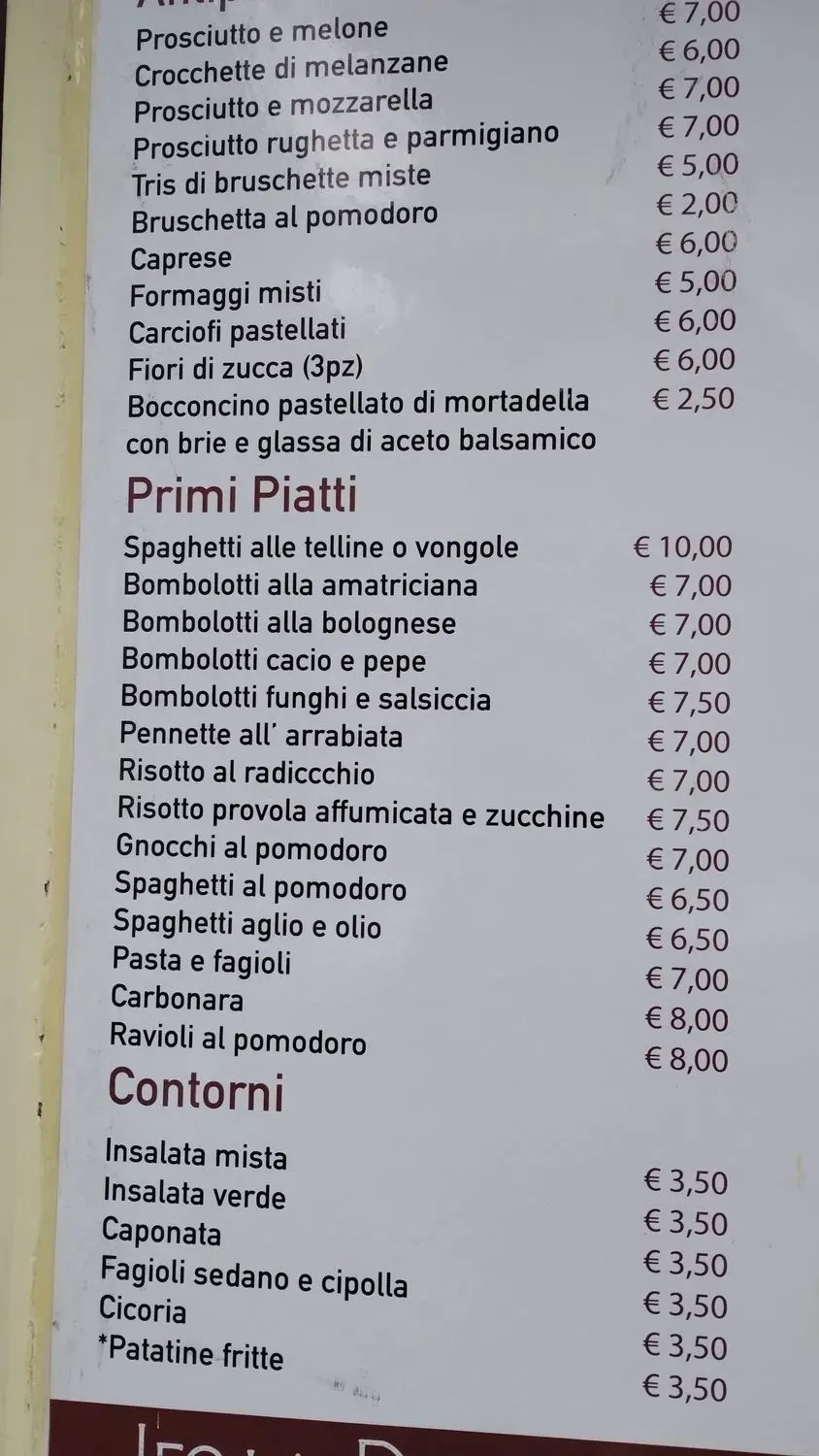 Menu 1