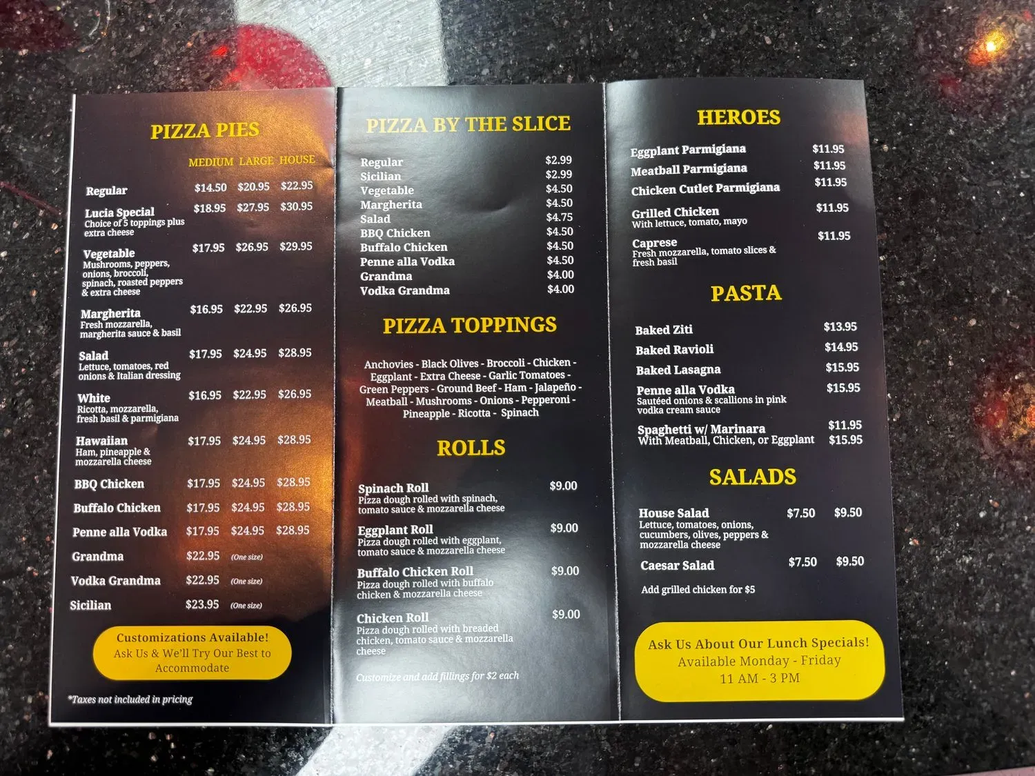 Menu 1