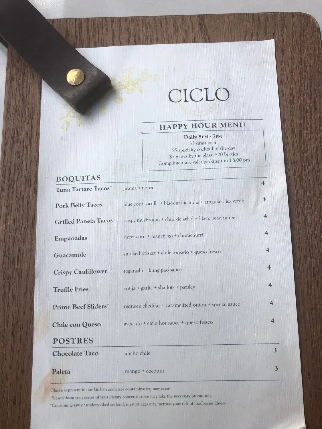 Menu 5