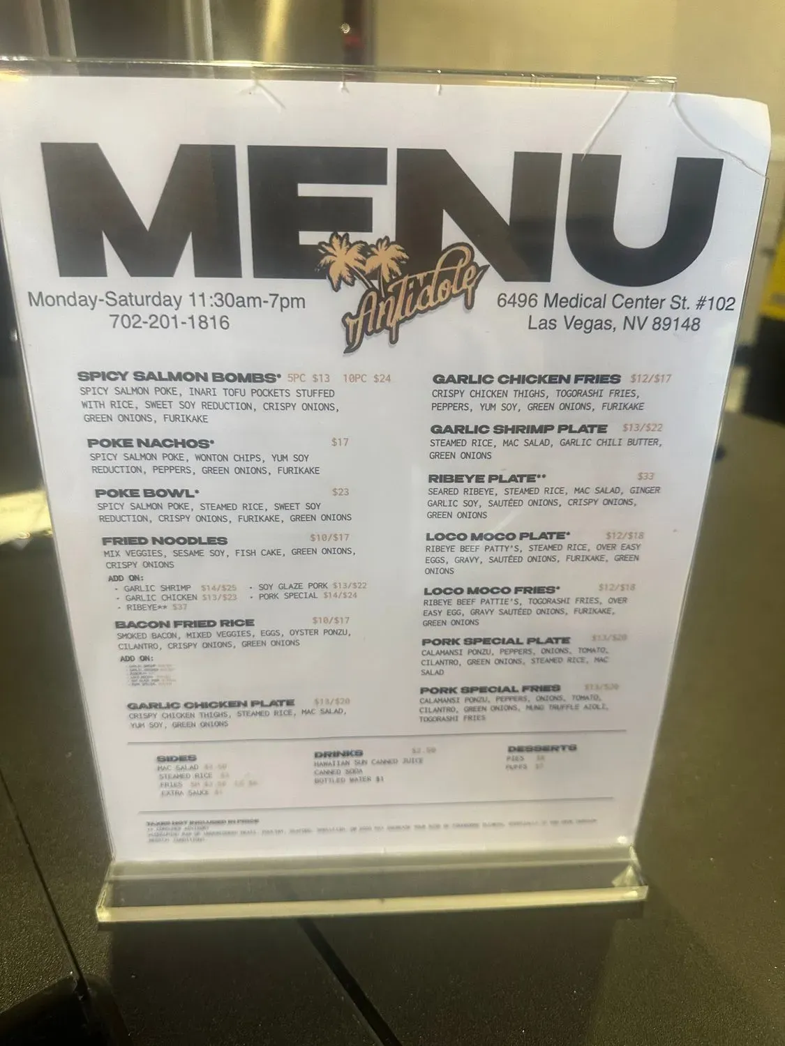 Menu 6