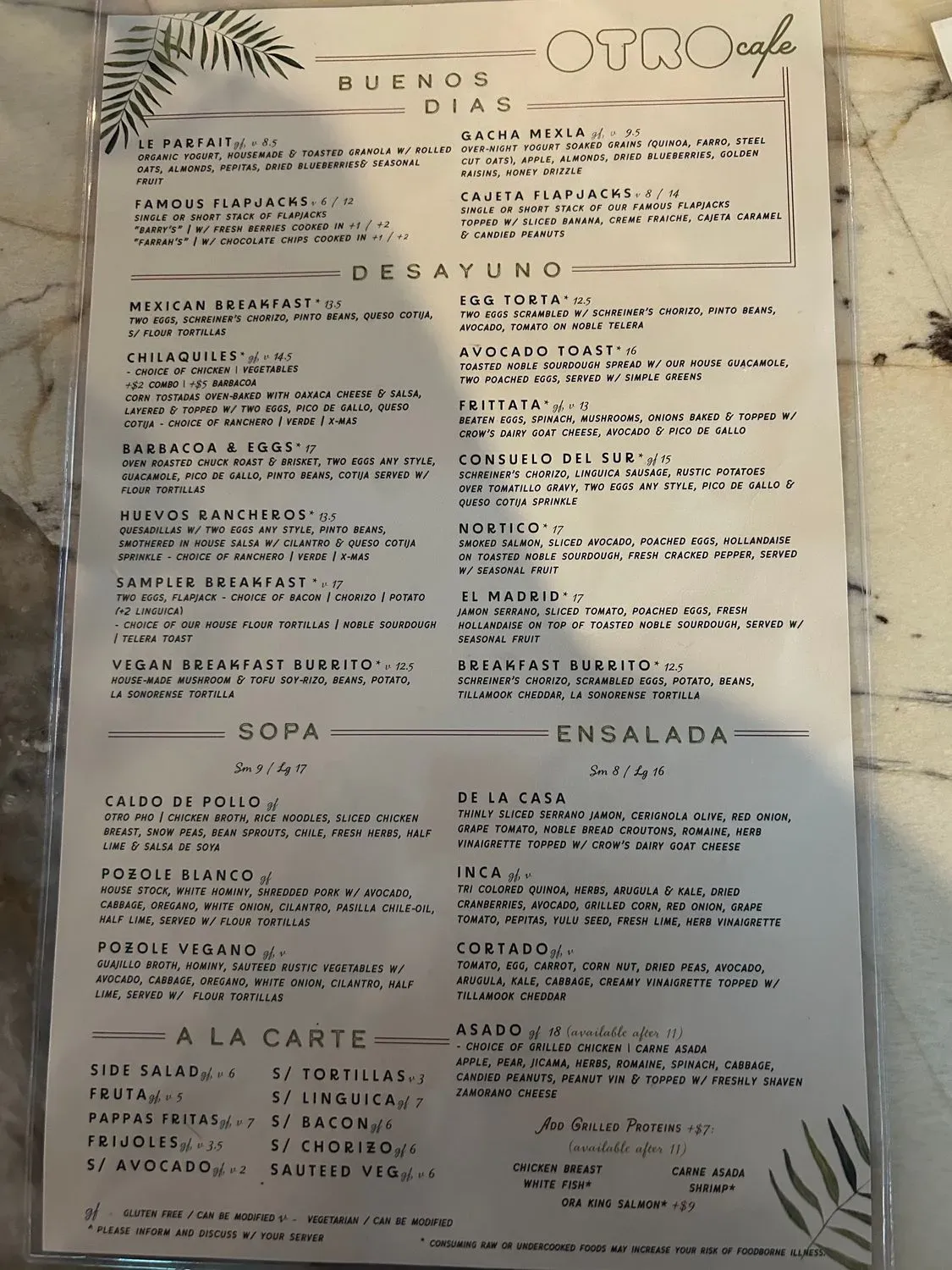 Menu 1