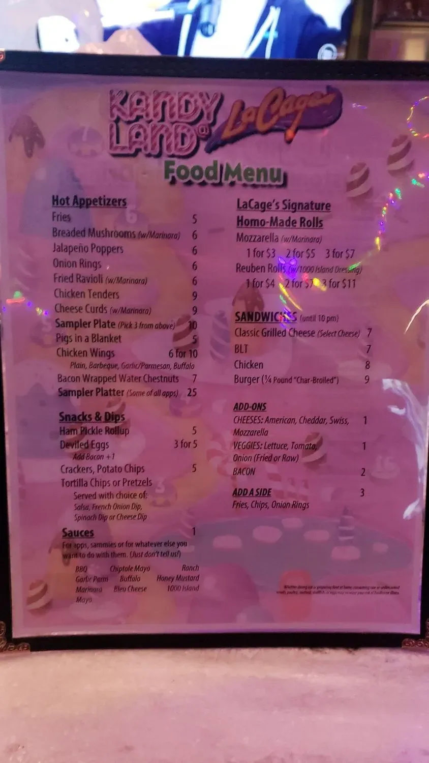 Menu 5