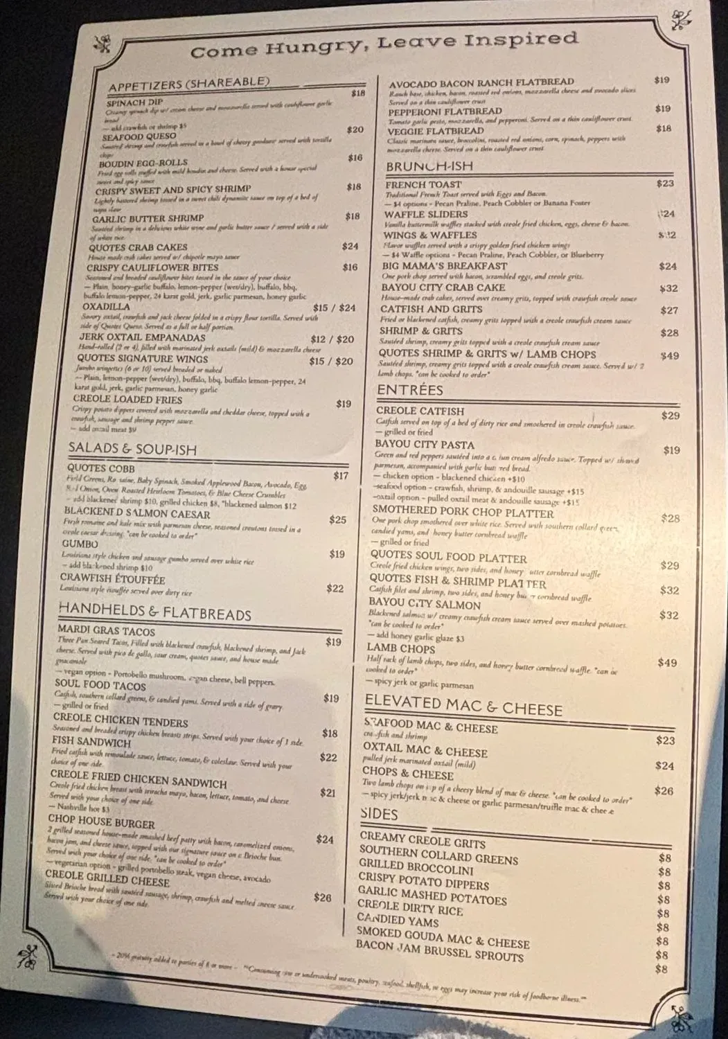 Menu 1