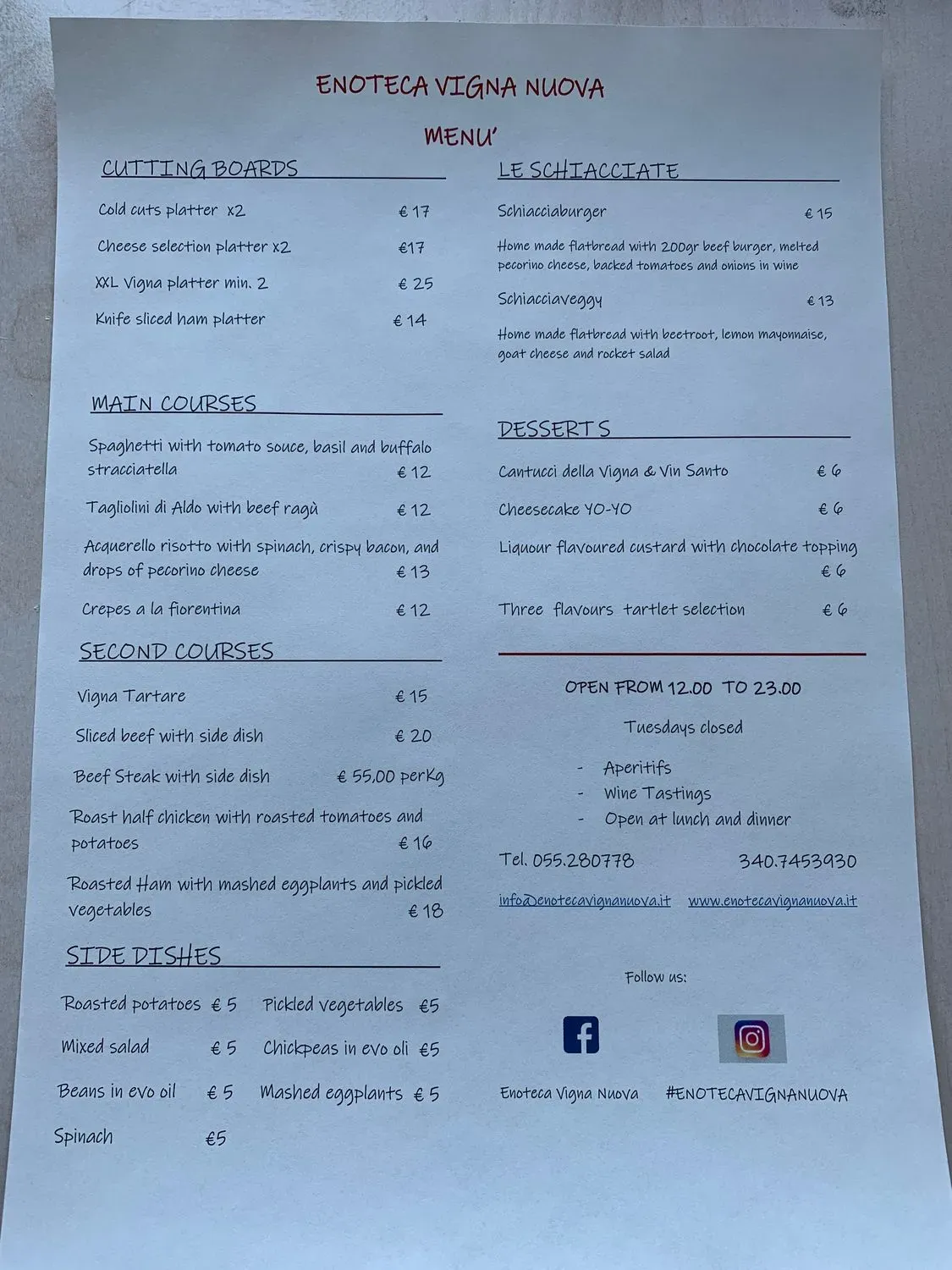 Menu 1