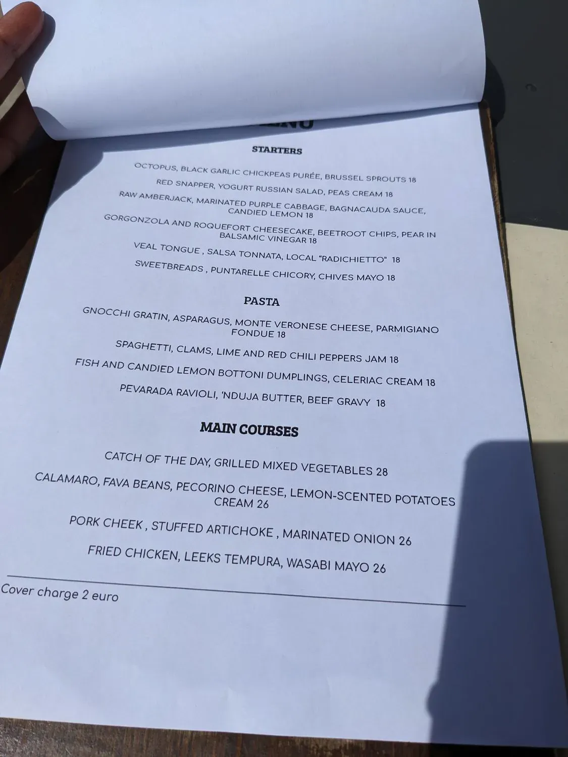 Menu 2