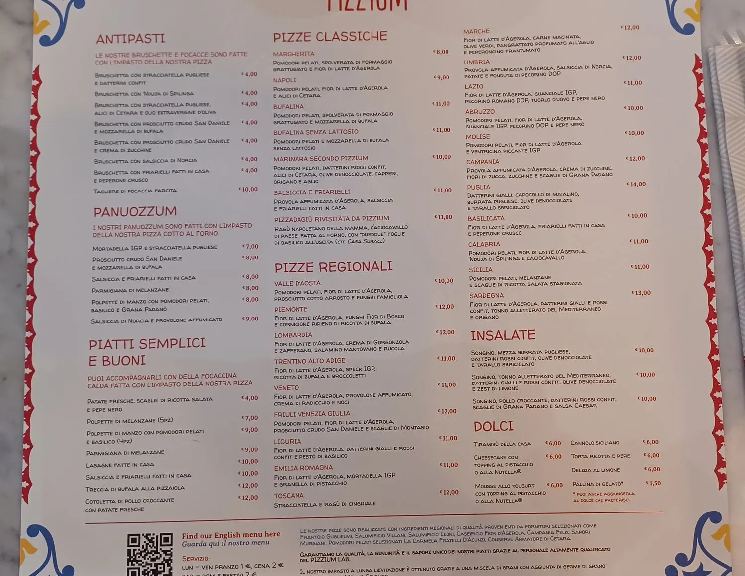 Menu 2