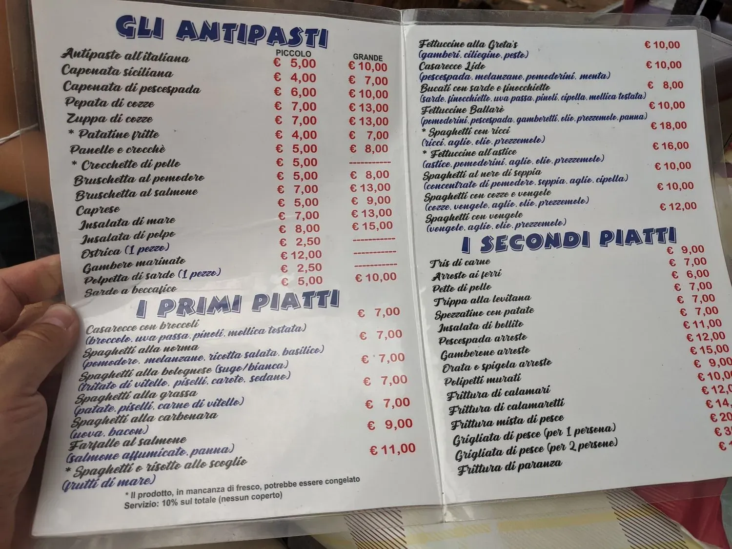 Menu 1