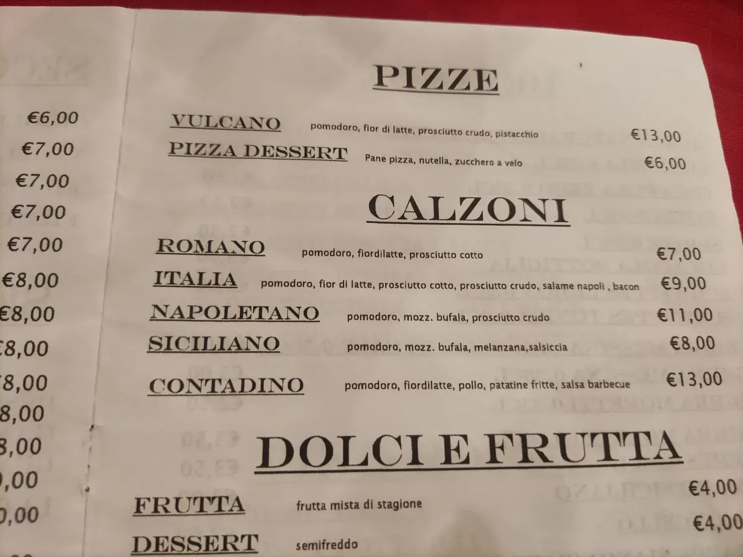 Menu 1