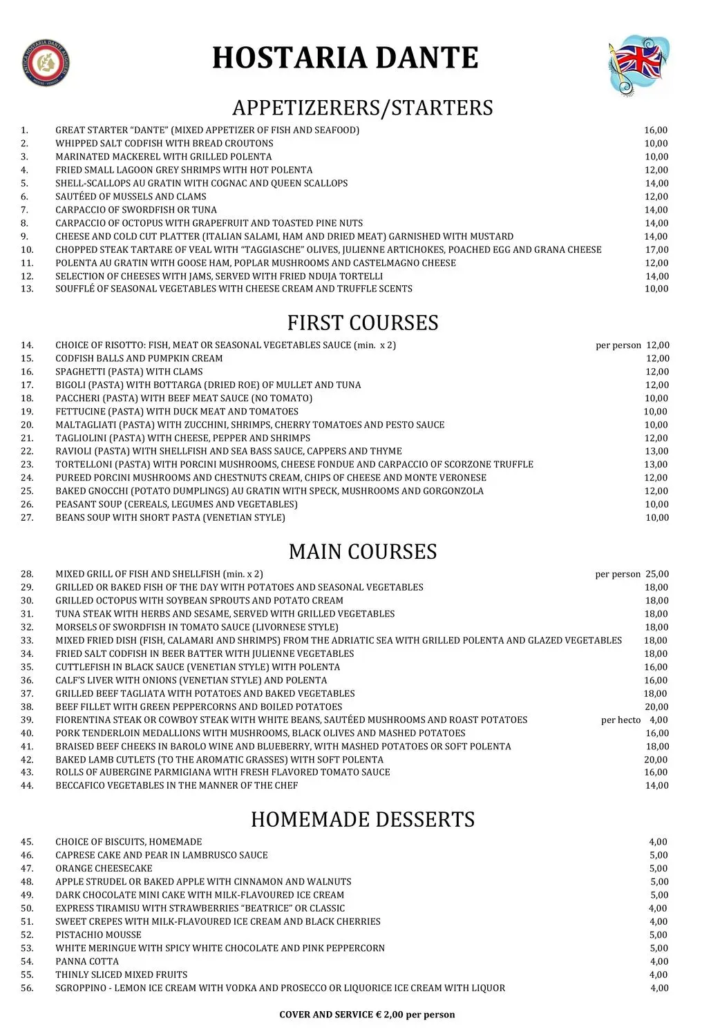 Menu 2