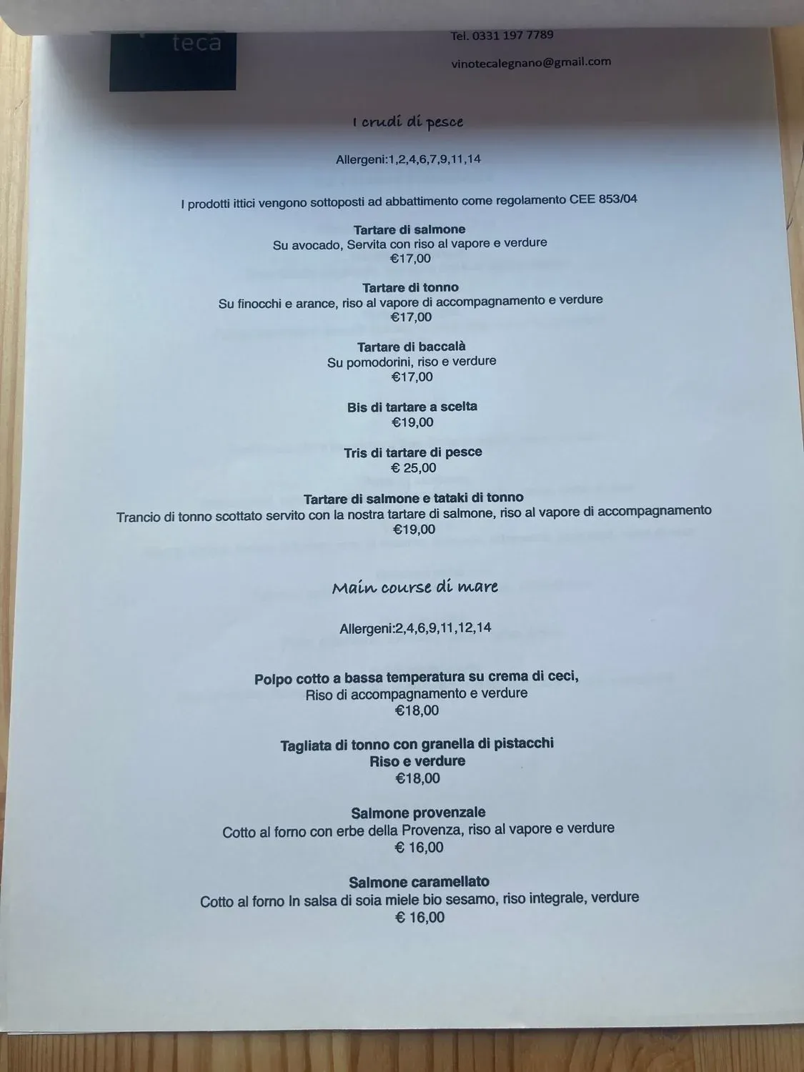 Menu 2