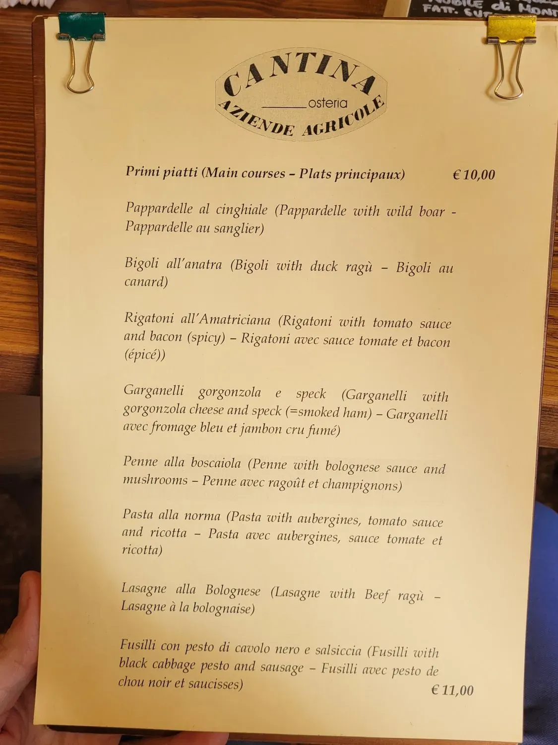 Menu 1