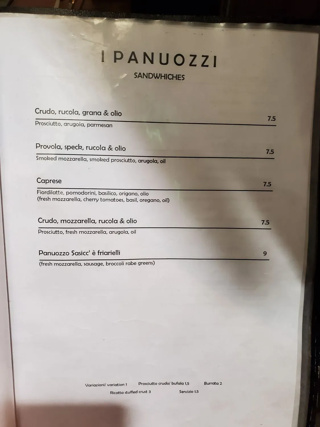 Menu 2