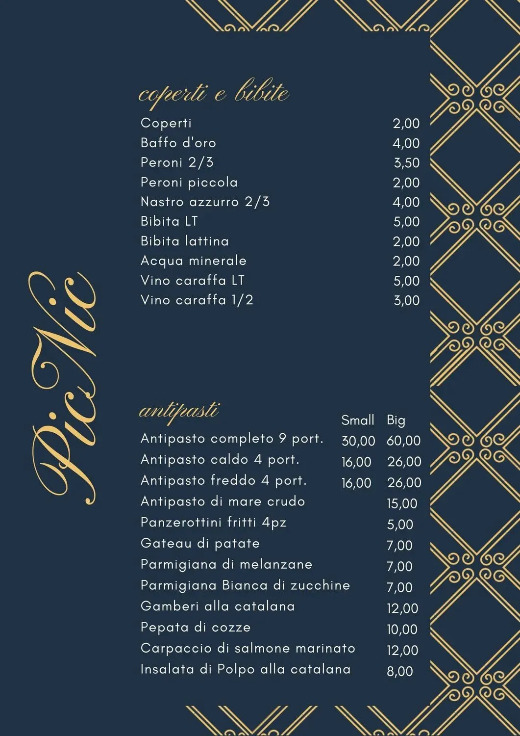 Menu 1