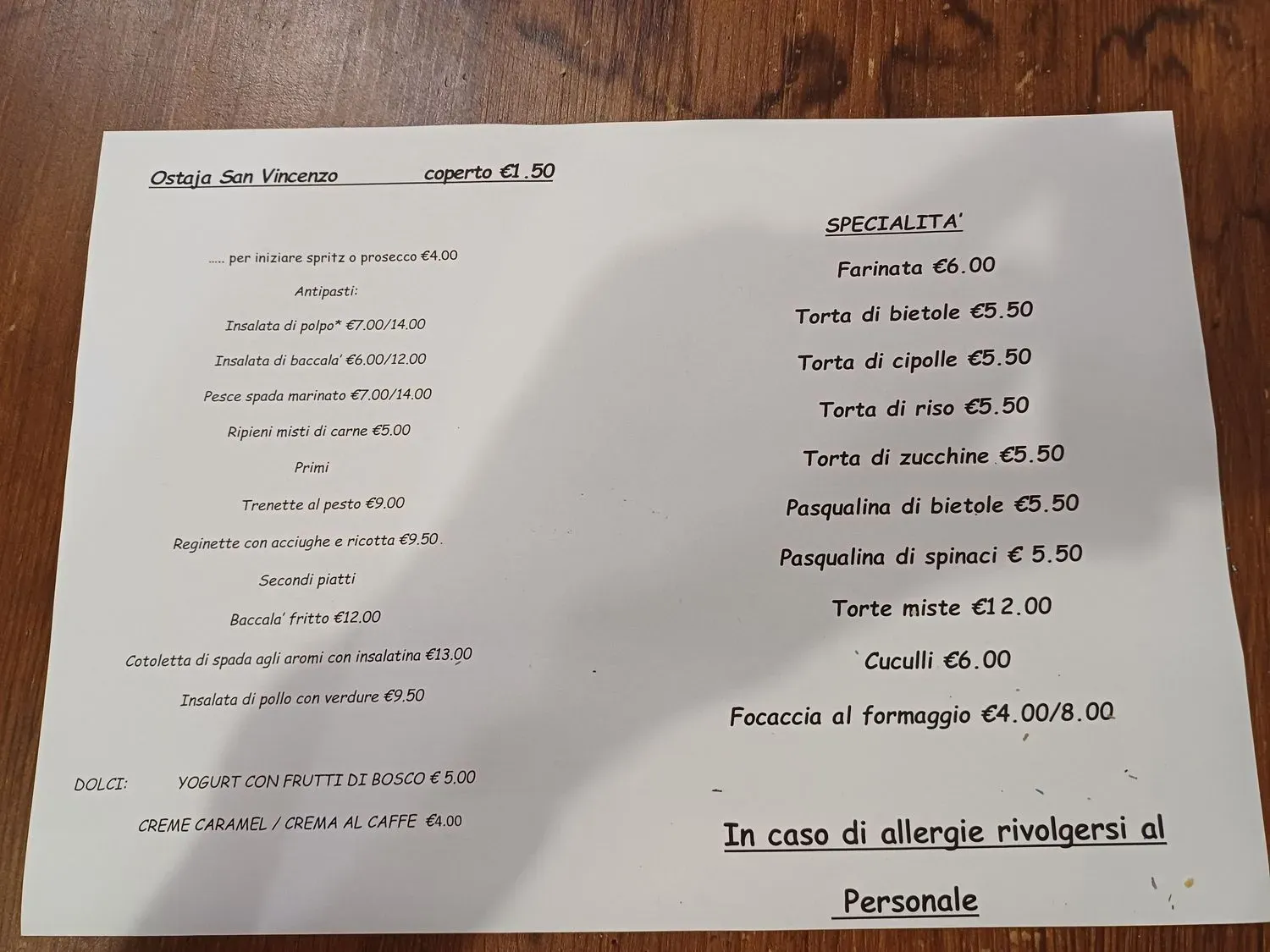 Menu 1