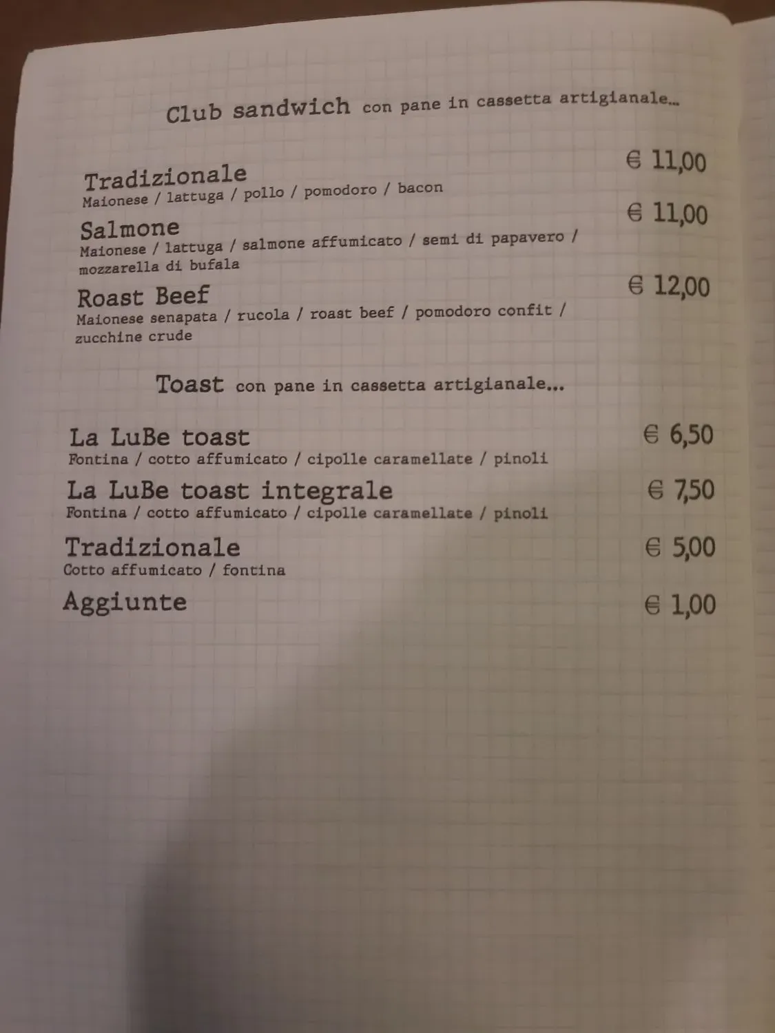 Menu 2