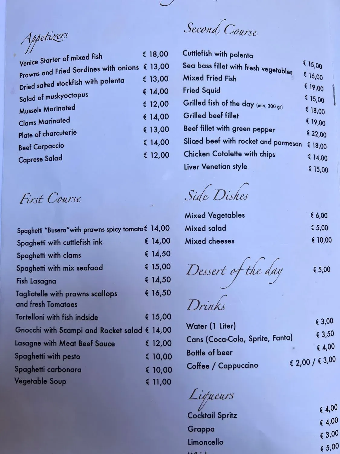 Menu 1