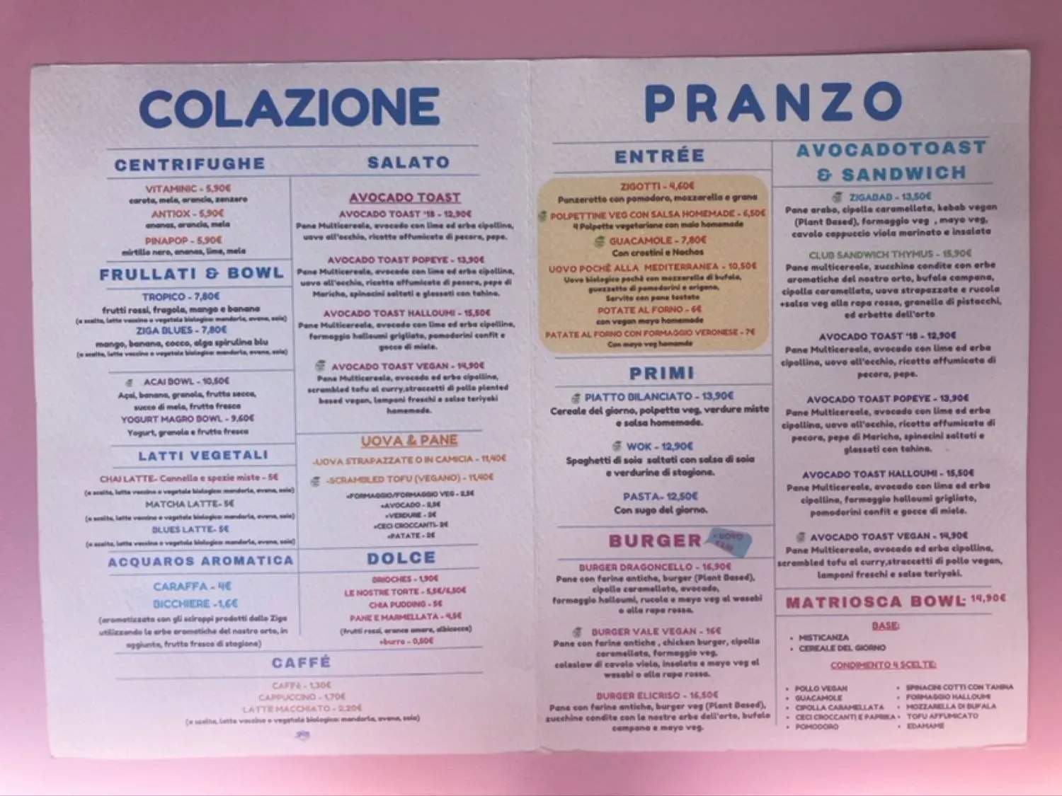 Menu 1