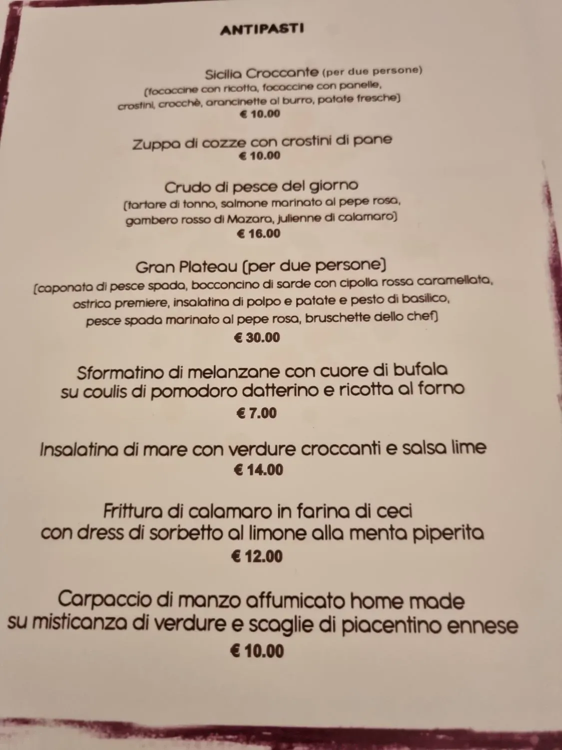 Menu 1