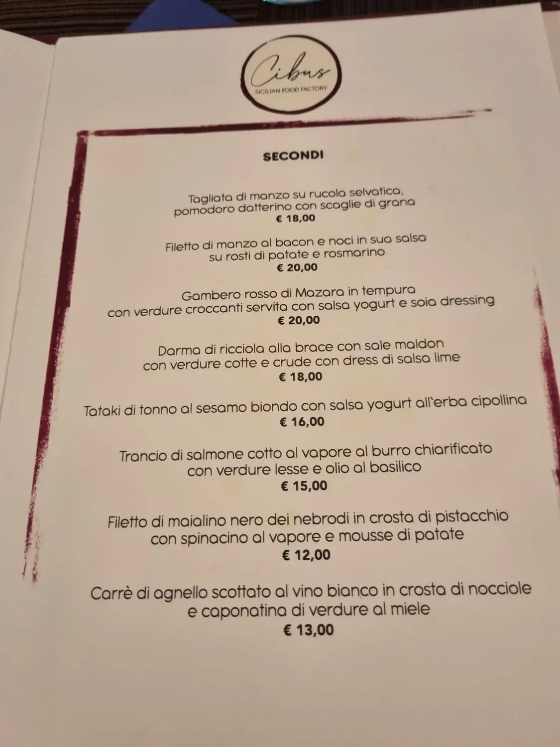 Menu 2