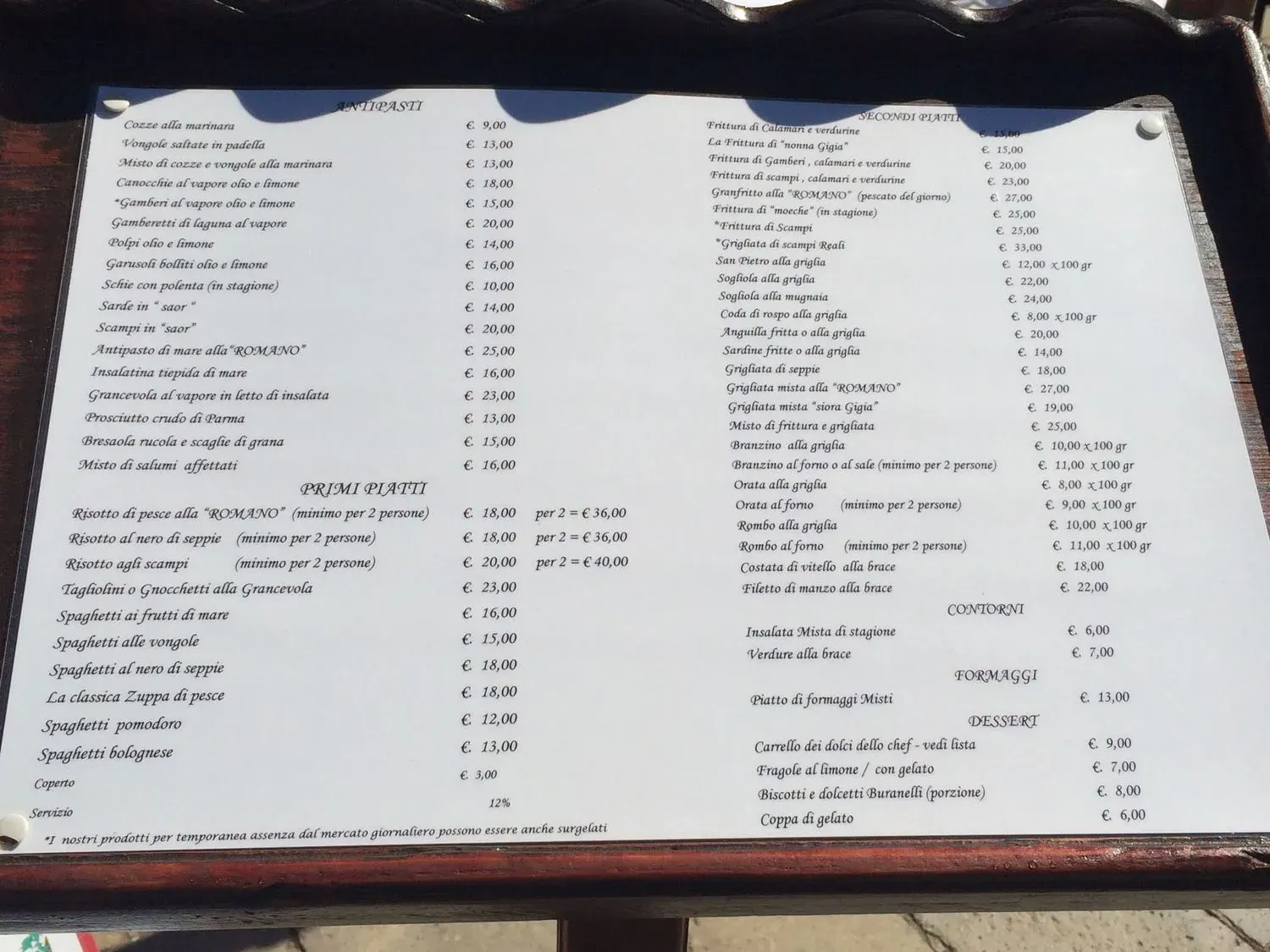 Menu 1