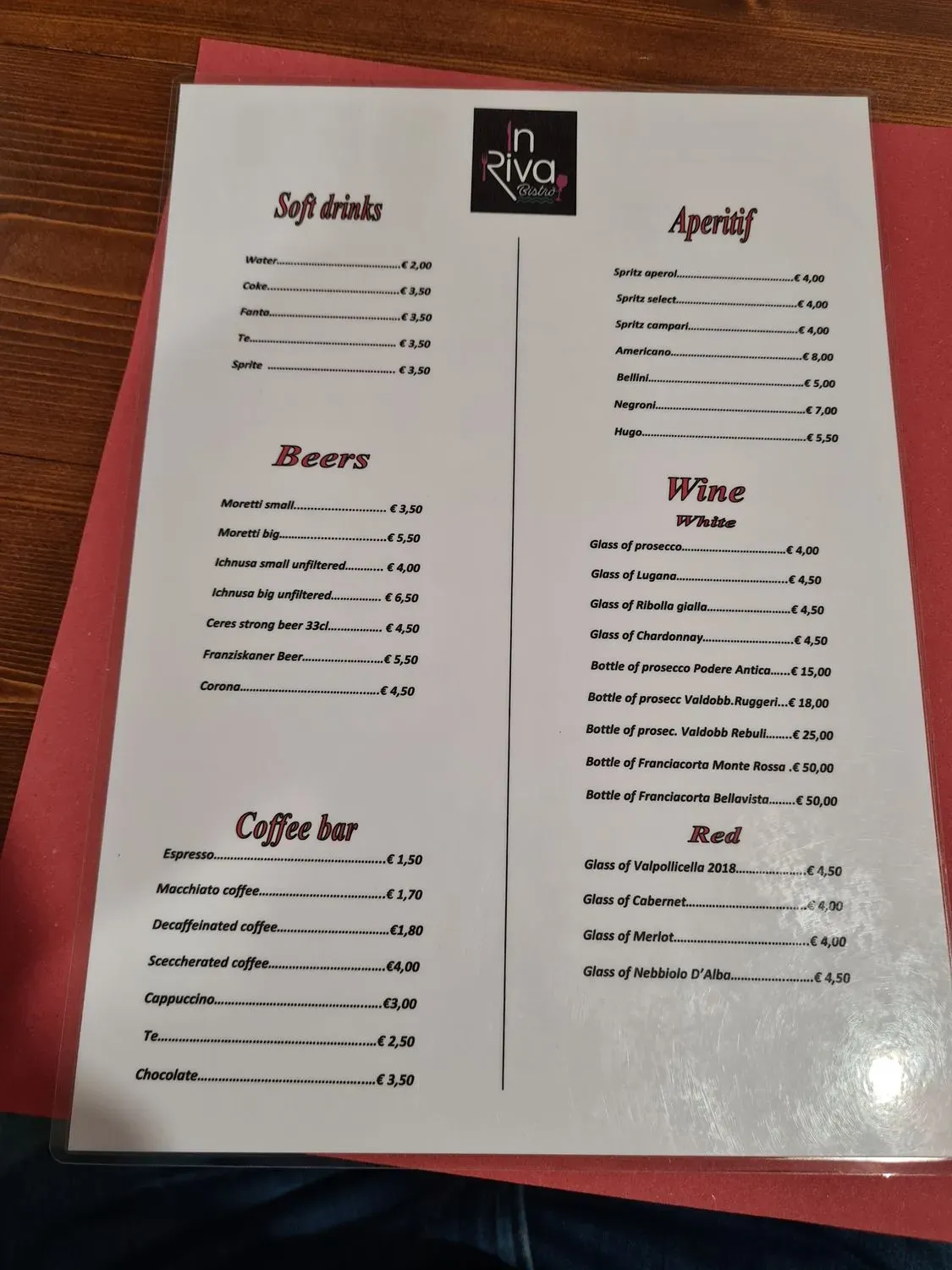 Menu 1