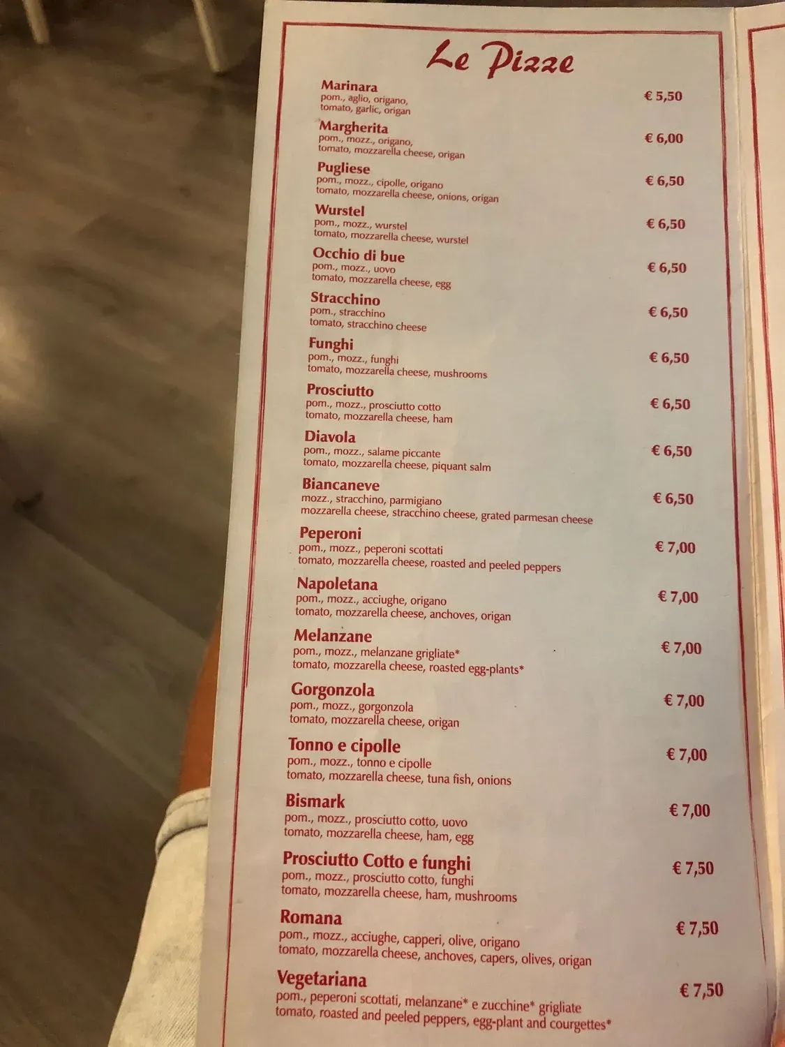 Menu 1