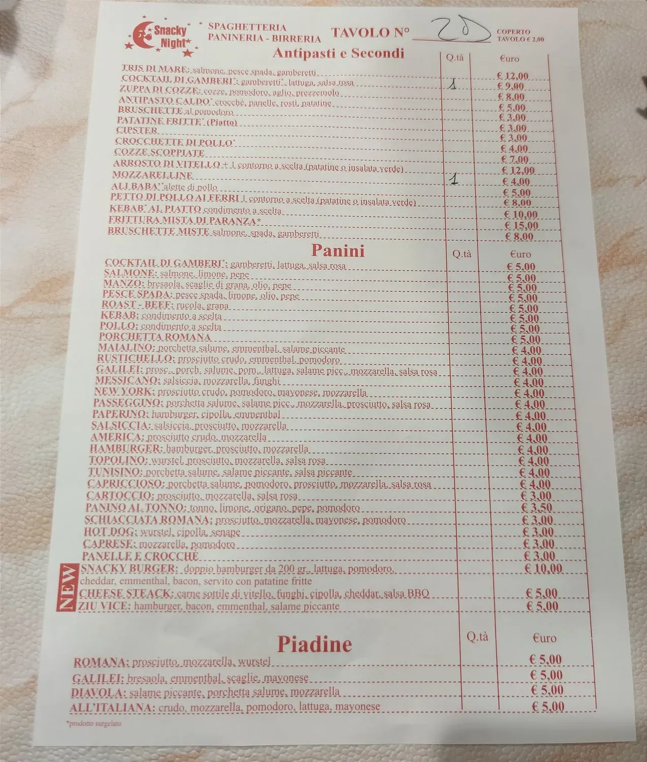 Menu 2