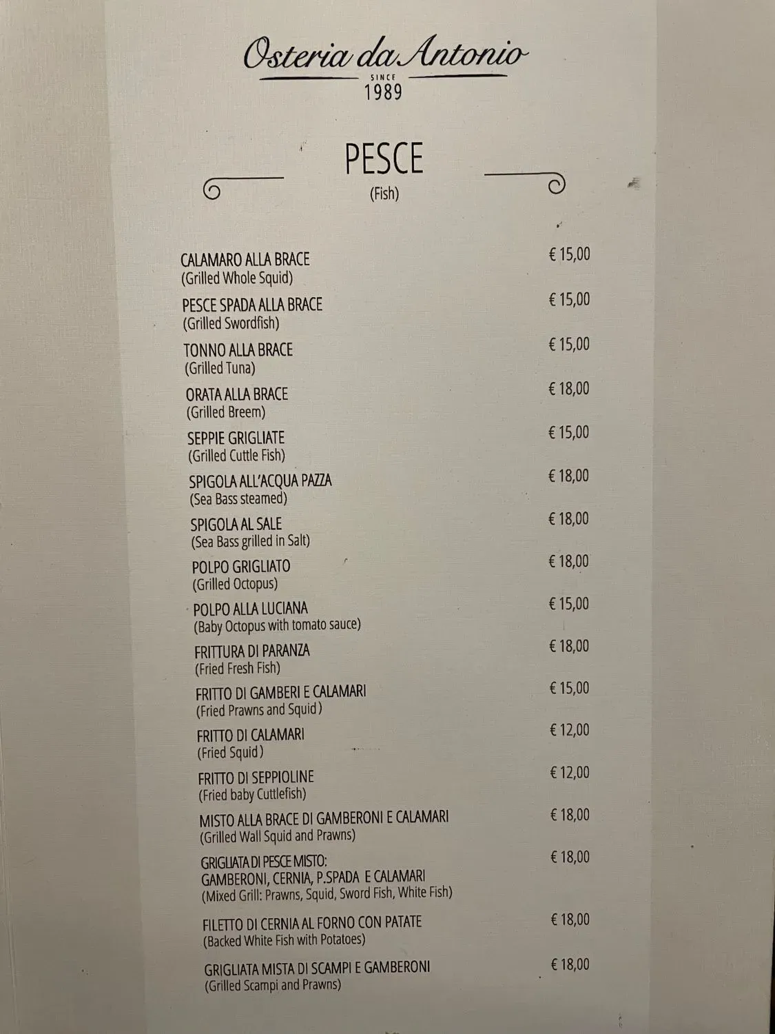 Menu 1