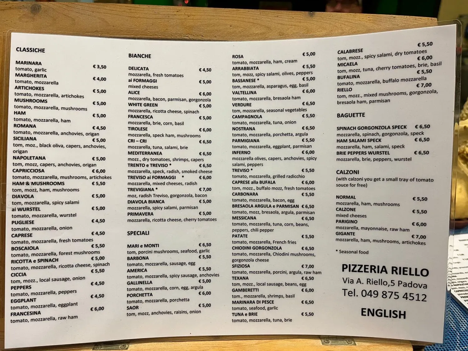 Menu 2