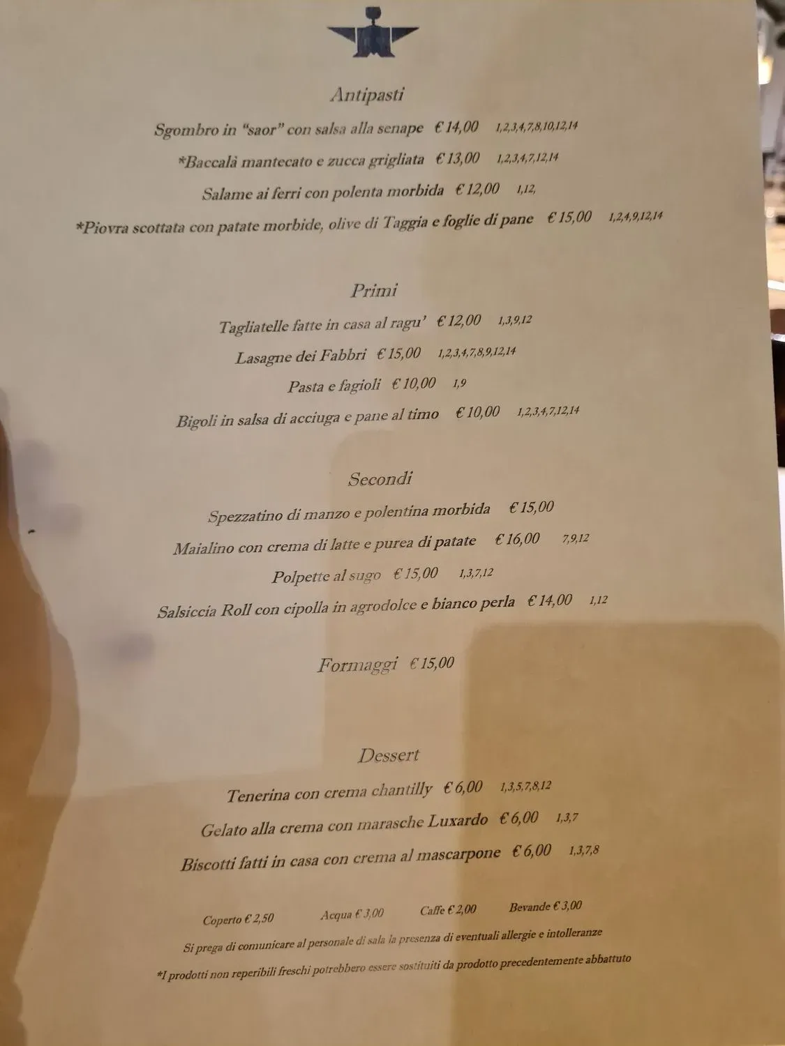 Menu 1