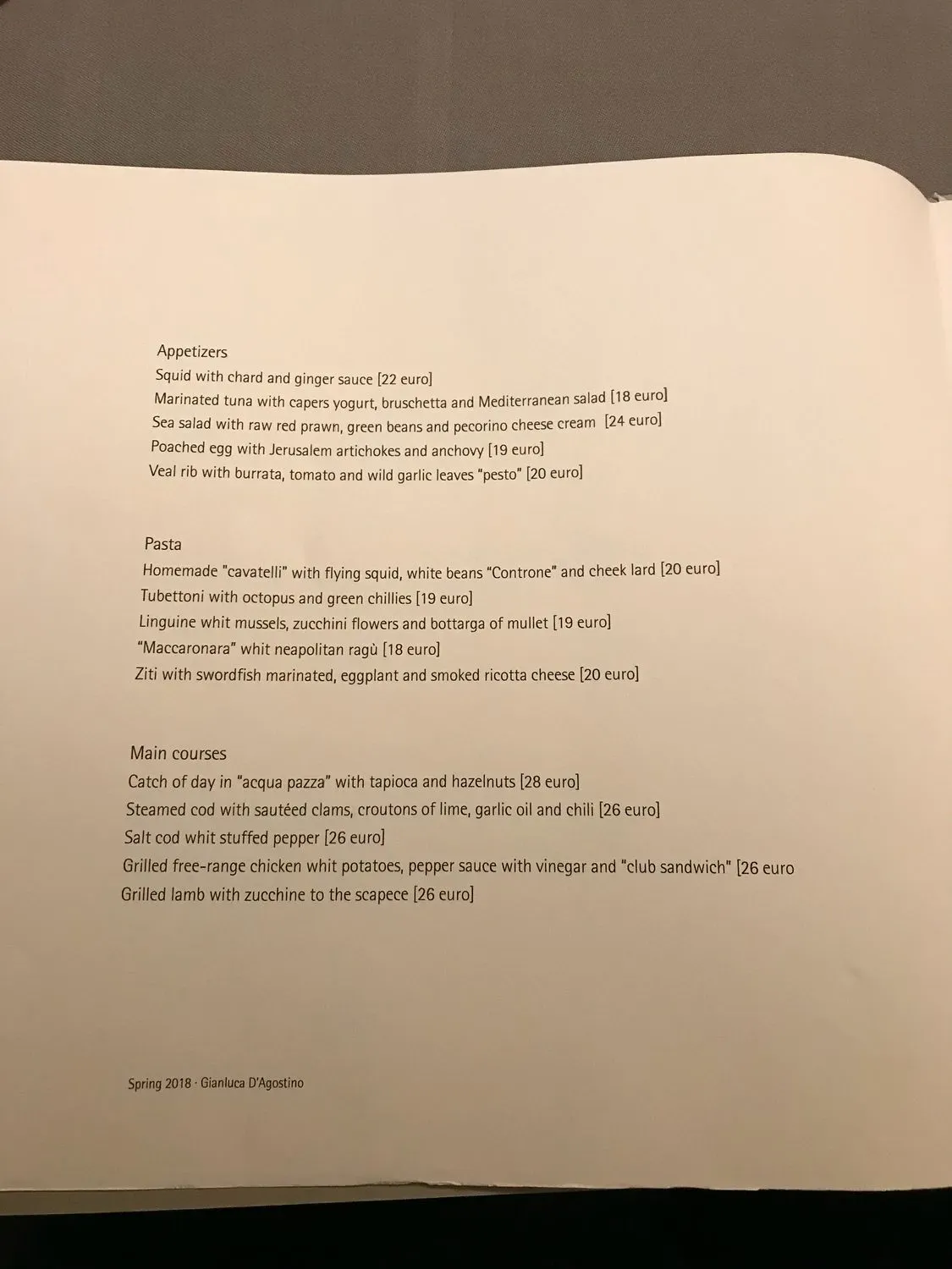 Menu 2