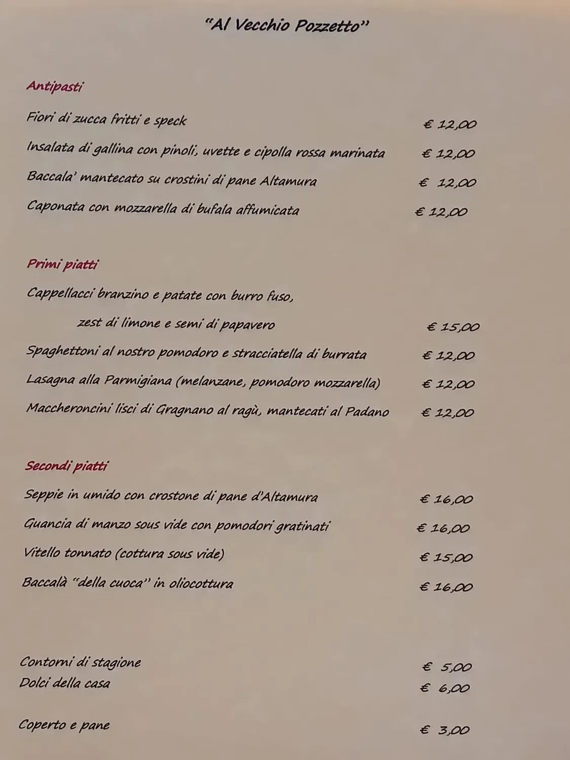 Menu 1