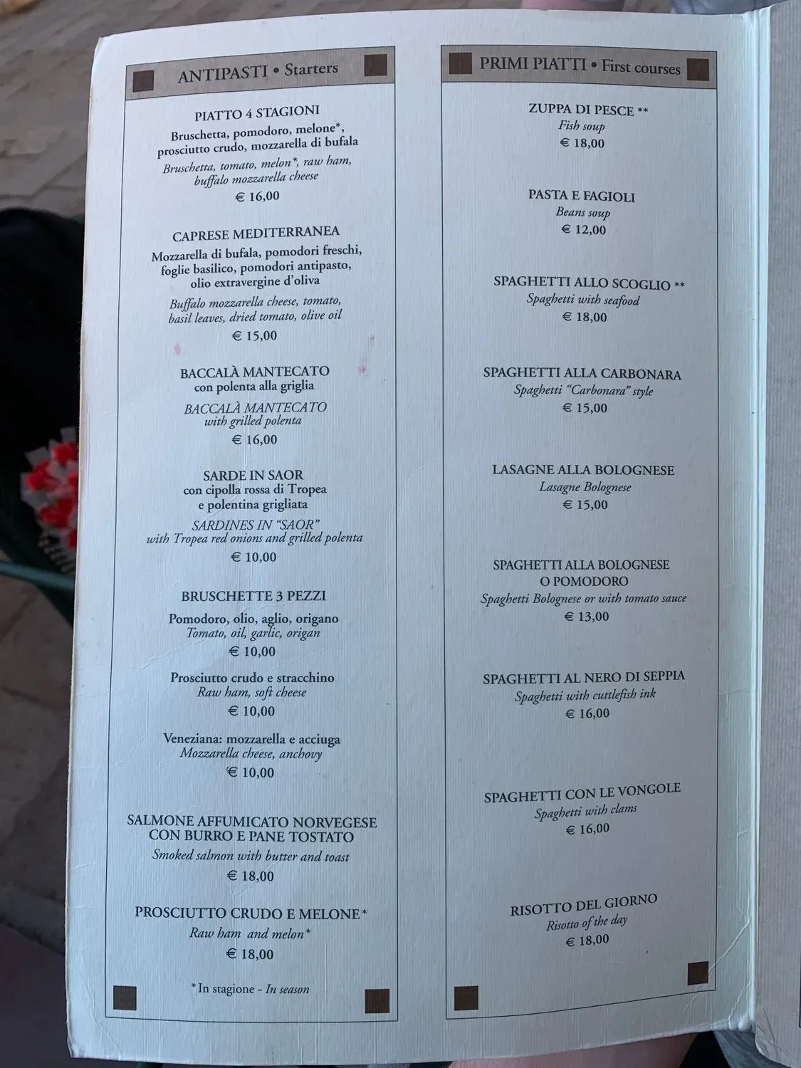 Menu 2