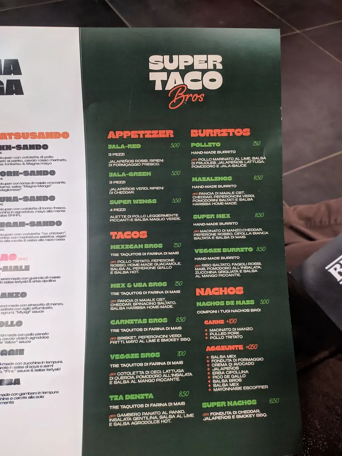 Menu 1