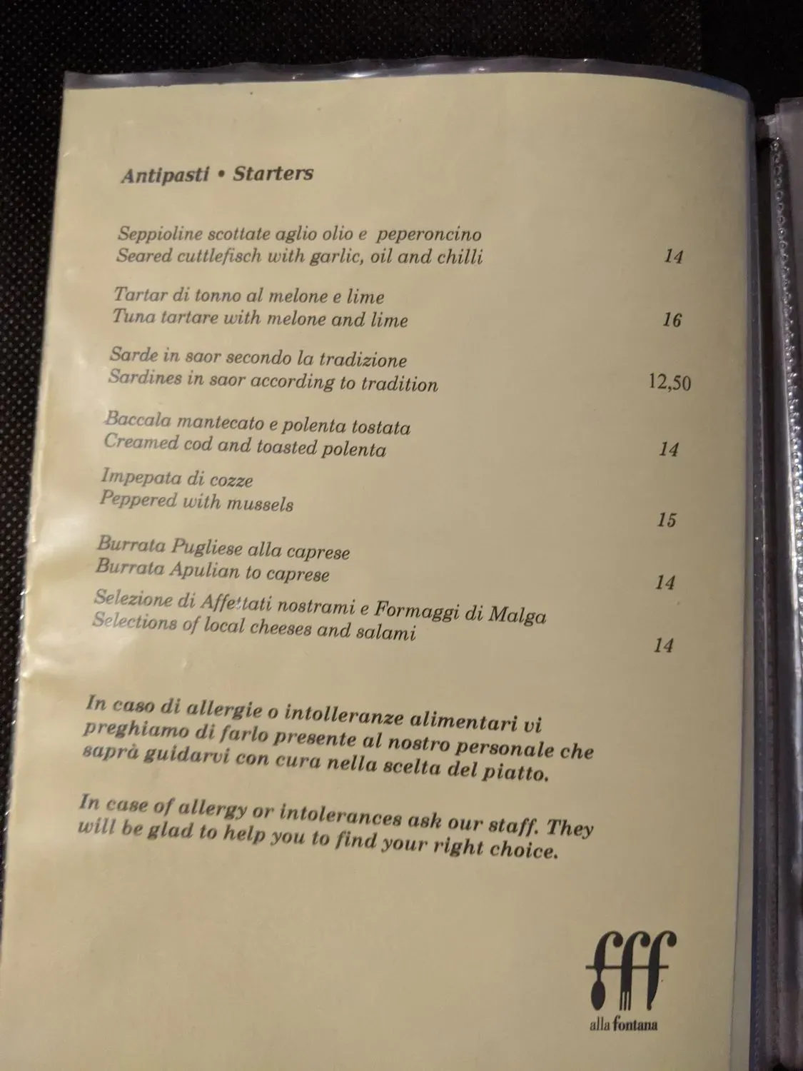 Menu 4