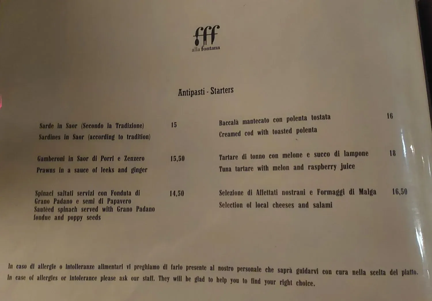 Menu 6