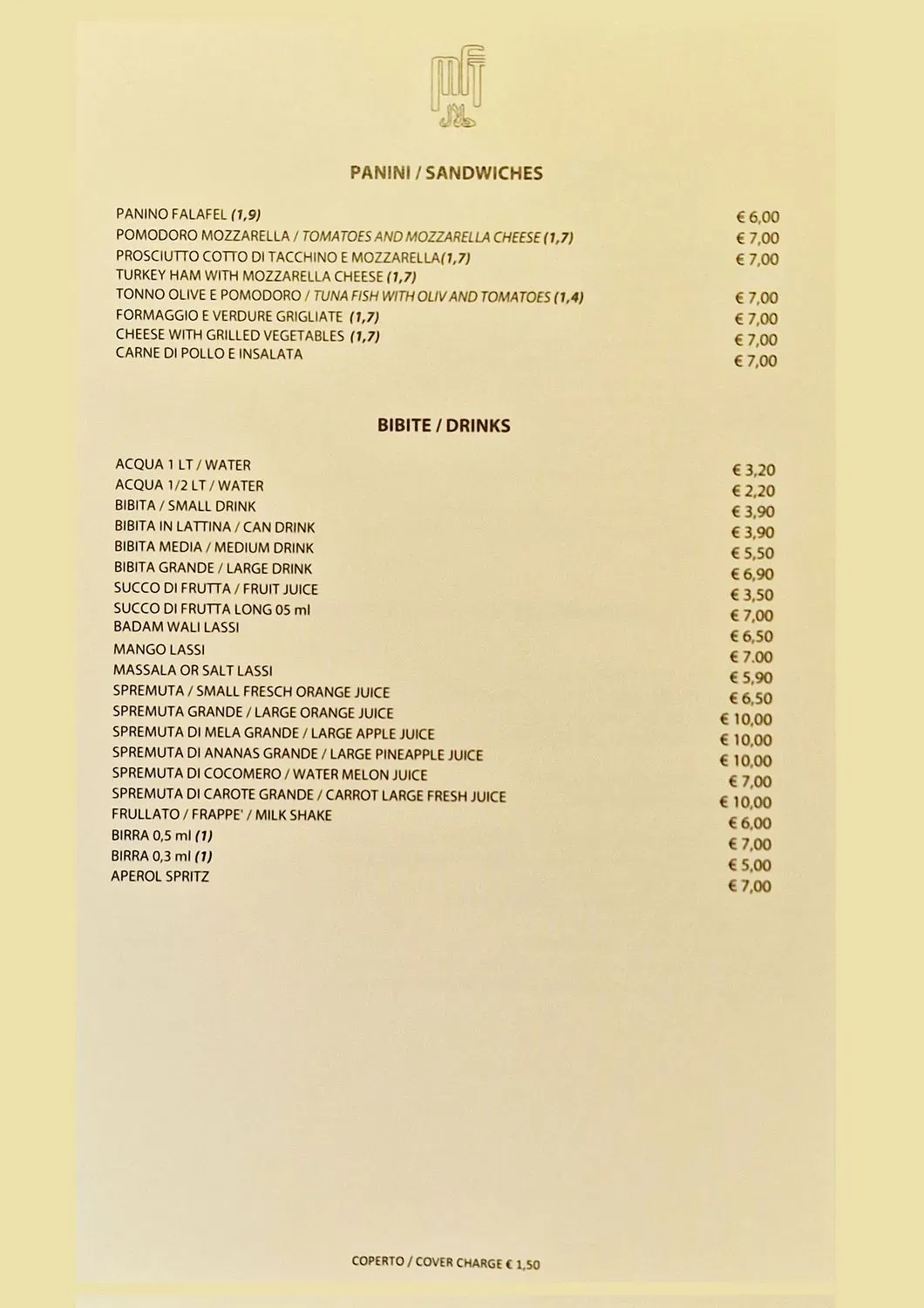 Menu 1