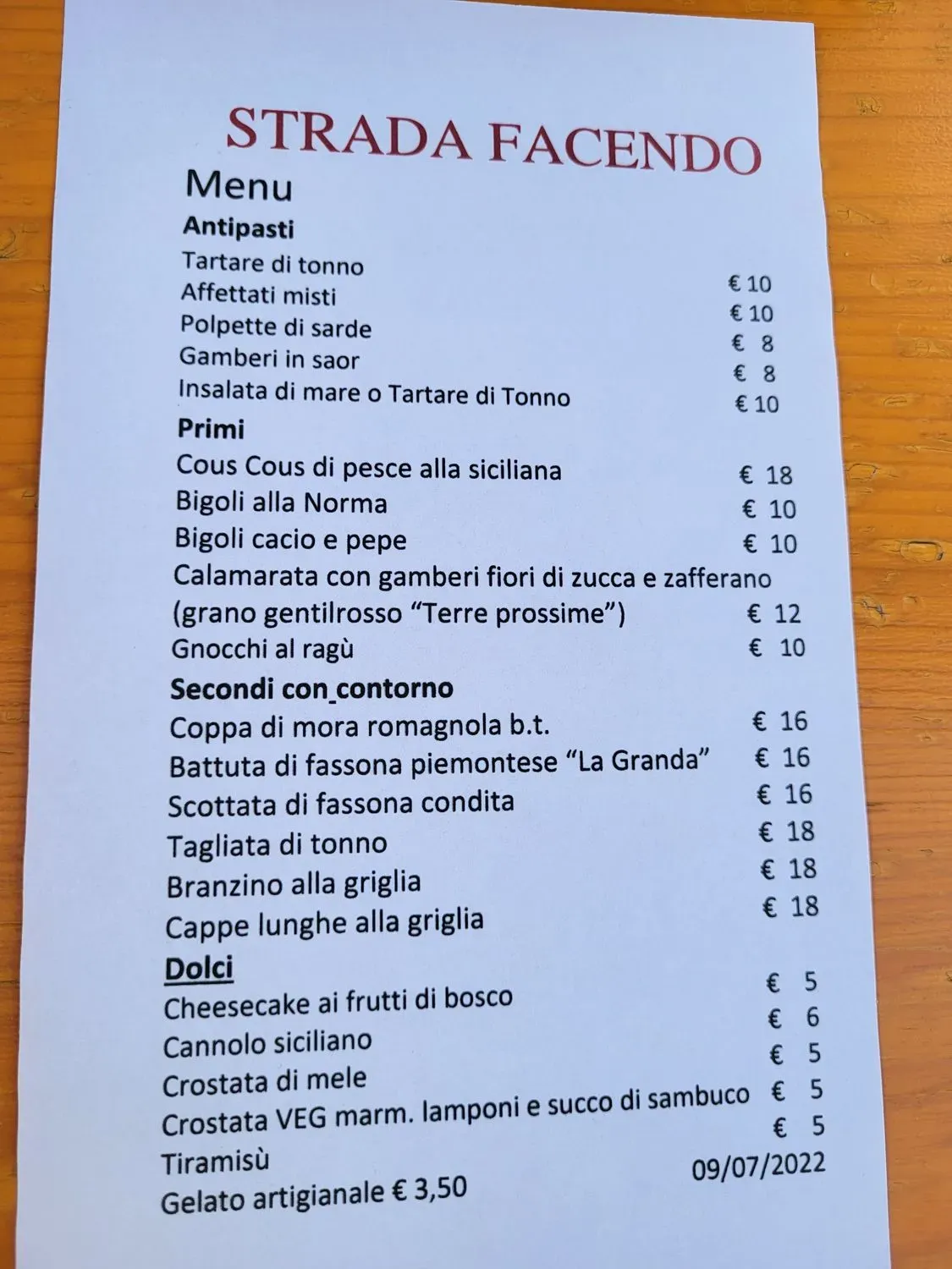 Menu 1